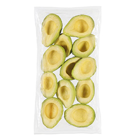 Simplot Harvest Fresh® Avocados Avocado Halves, Frozen, Front Innerpack