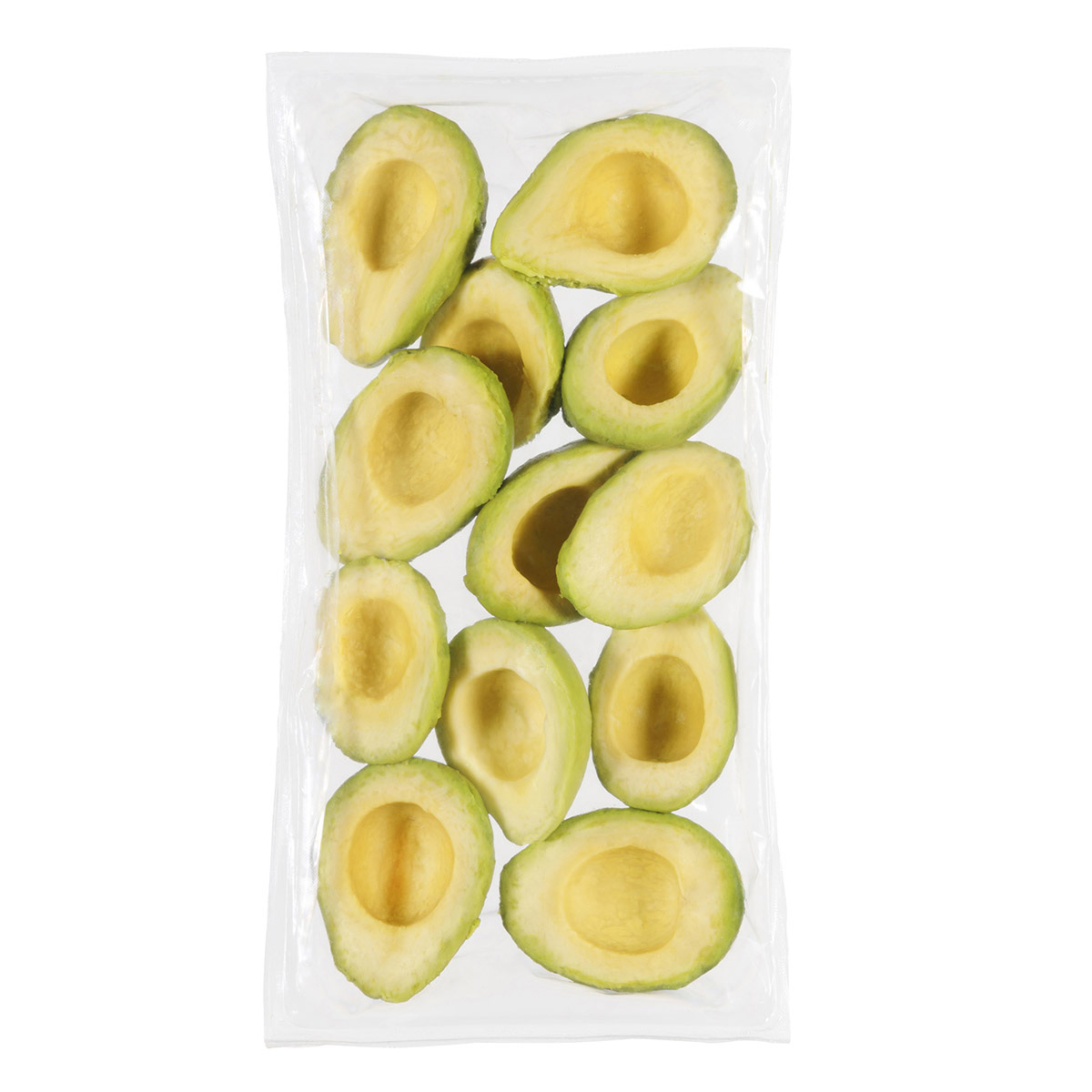 Simplot Harvest Fresh® Avocados Avocado Halves, Frozen, Front Innerpack