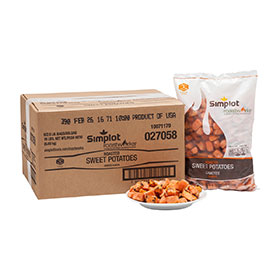 Simplot RoastWorks® Roasted Sweet Potatoes, Styled