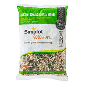 Simplot Good Grains™ Ancient Grains and Kale Blend, Front Innerpack