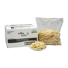 Simplot Conquest® Delivery+® Clear Coated Shoestring Cut Fries, Styled
