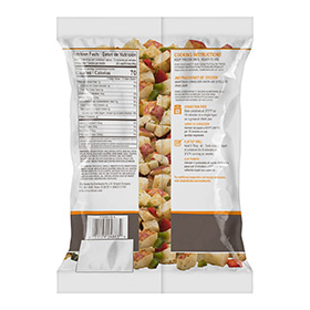 Simplot RoastWorks® Roasted Redskin Potatoes & Jalapeno Blend, Back Innerpack