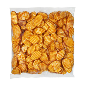 Simplot SeasonedCRISP® Delivery+® Savory Battered Slice, Skin On, Front Innerpack