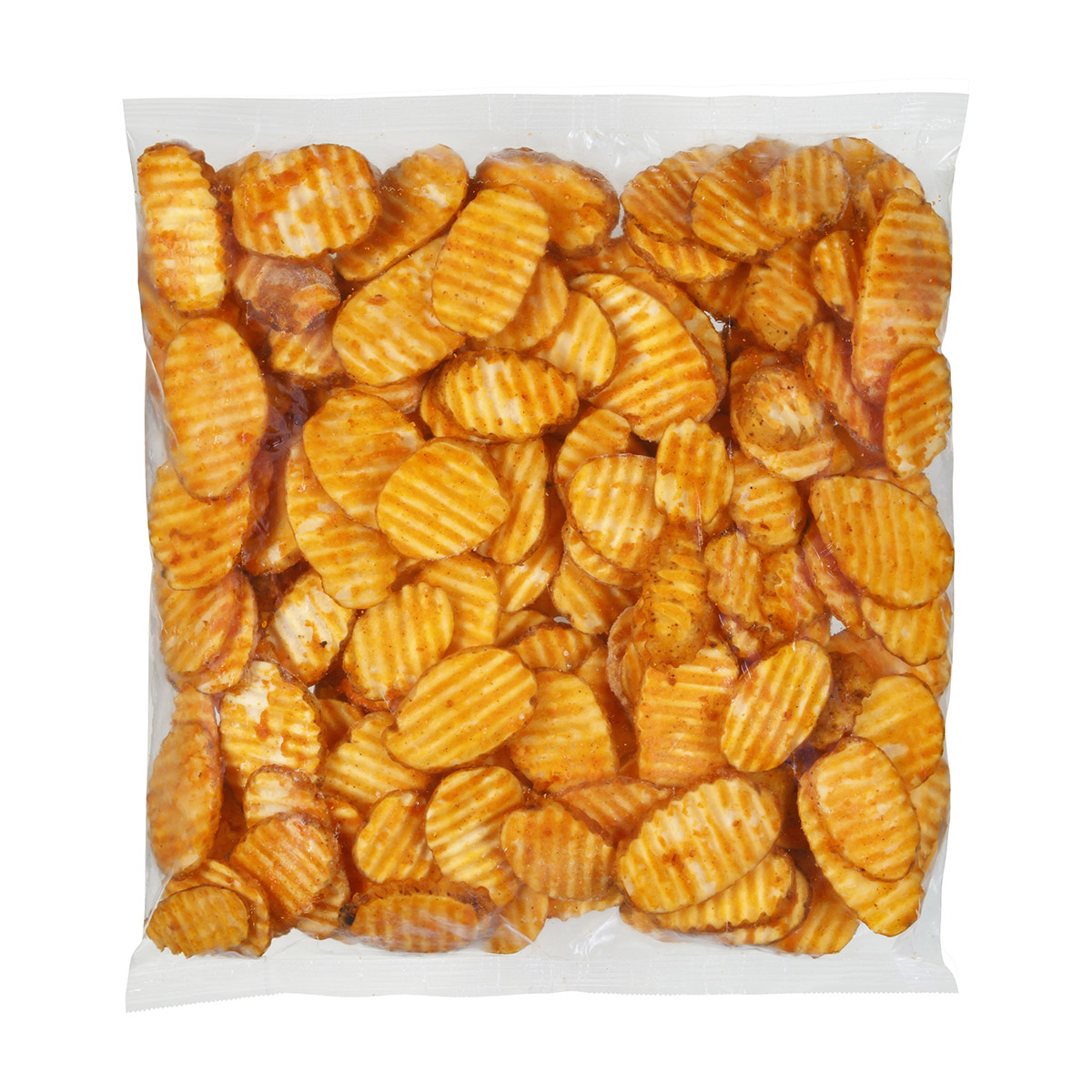 Simplot SeasonedCRISP® Delivery+® Savory Battered Slice, Skin On, Front Innerpack
