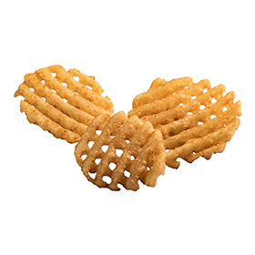 Simplot Maple City® Potatoes Waffle Flavored Waffle Fries, Skin Off, Prepared