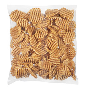 Simplot Maple City® Potatoes Waffle Flavored Waffle Fries, Skin Off, Back Innerpack