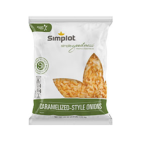 Simplot Simple Goodness™ RTE Caramelized-Style Onions, Front Innerpack