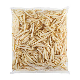 Simplot Conquest® Delivery+® Clear Coated Straight Cut Fries, Skin On, Front Innerpack