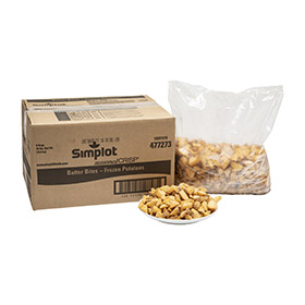 Simplot SeasonedCRISP® Fries Battered Potato Bites, Skin On, Styled