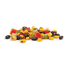 Simplot RoastWorks® RTE Flame-Roasted Corn and Black Bean Fiesta Blend, Prepared