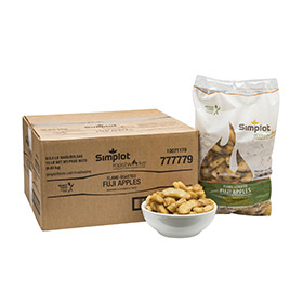 Simplot RoastWorks® RTE Flame-Roasted Fuji Apples, Styled