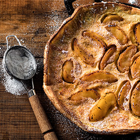 Simplot RoastWorks® RTE Flame-Roasted Fuji Apples, Styled