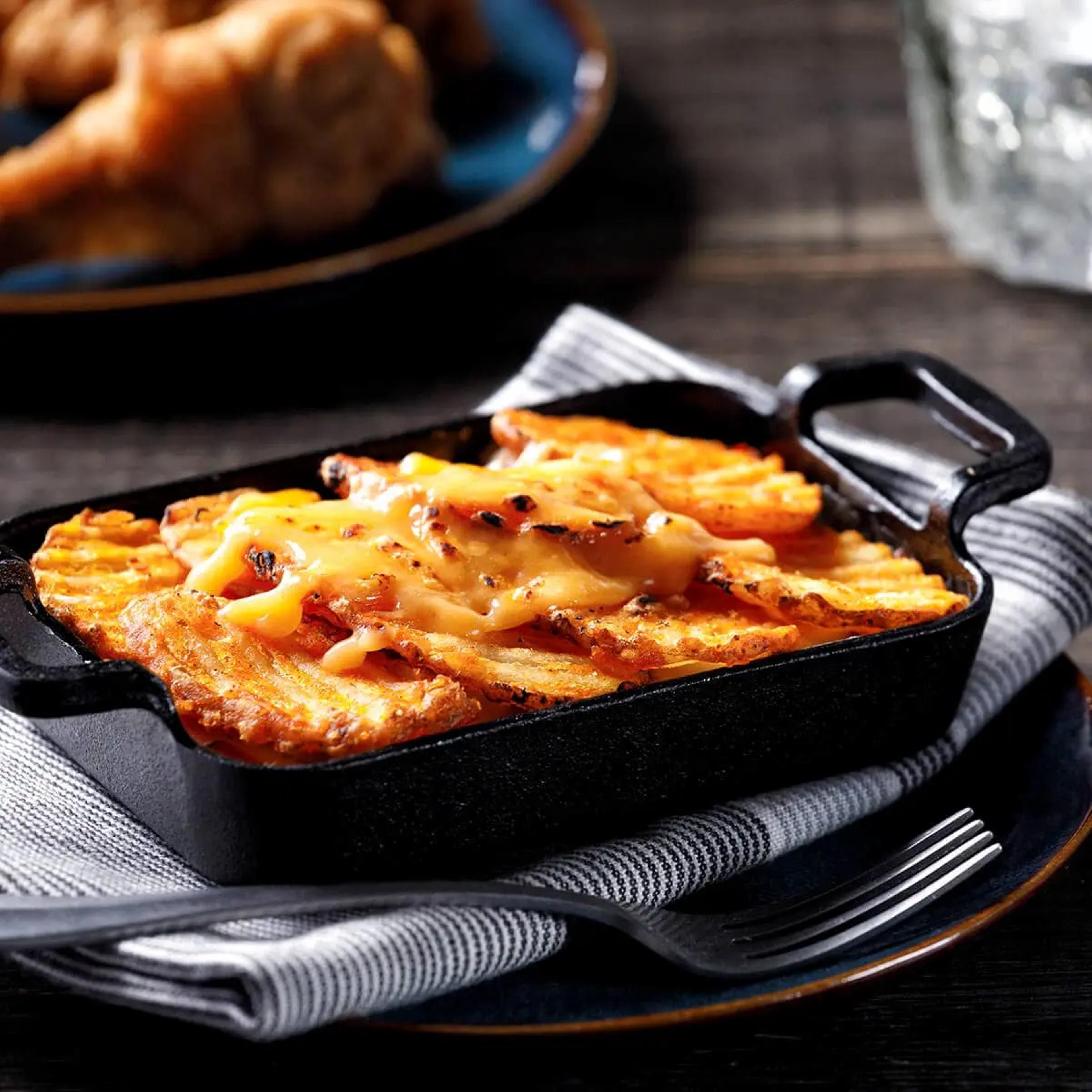 Potato Slices and Pimento Cheese Gratin Recipe Card