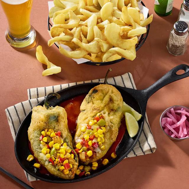 Sweet Corn and Pepper Chili Relleno Sidewinders