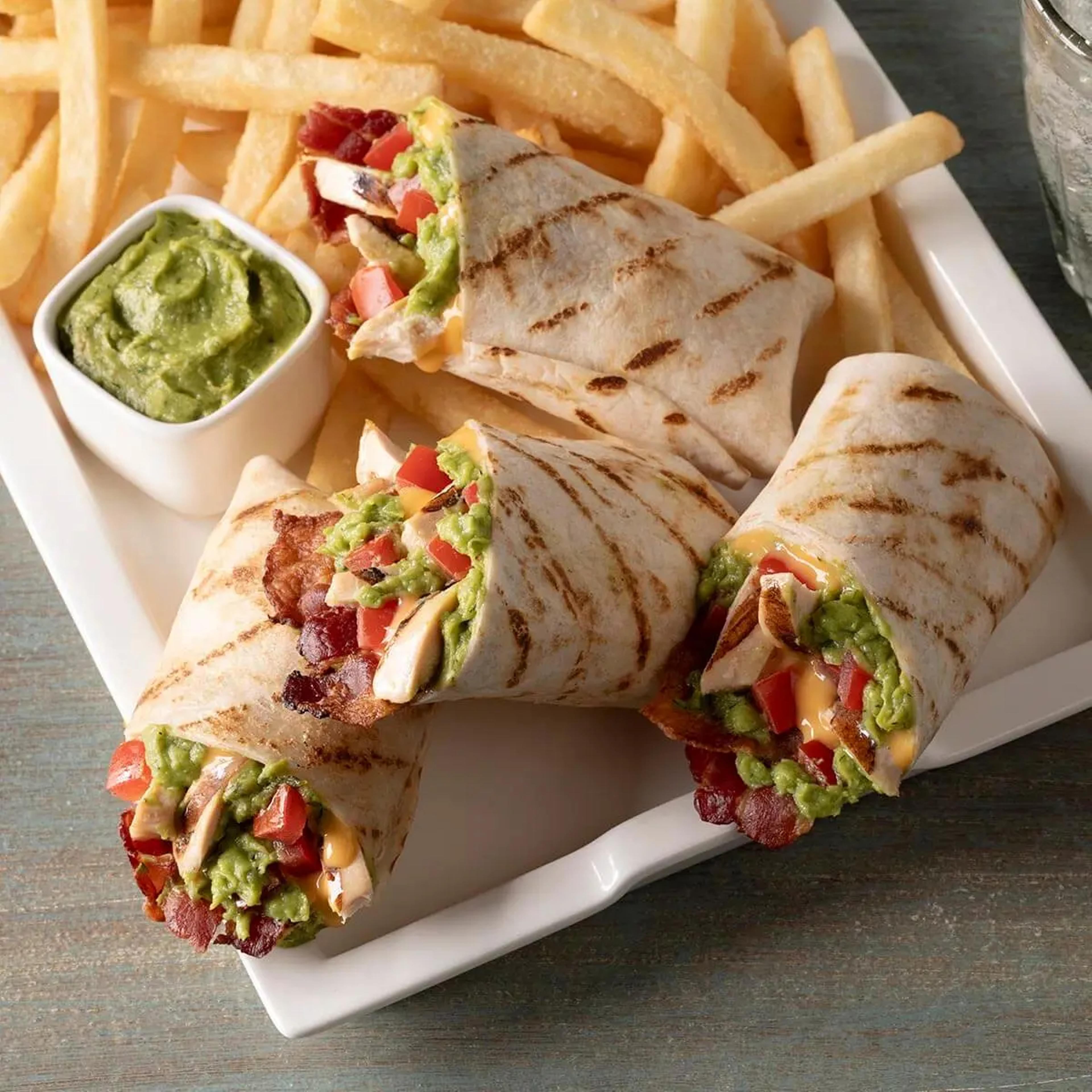 Dill Pickle, Chicken, Bacon, Avocado Wrap Recipe Card