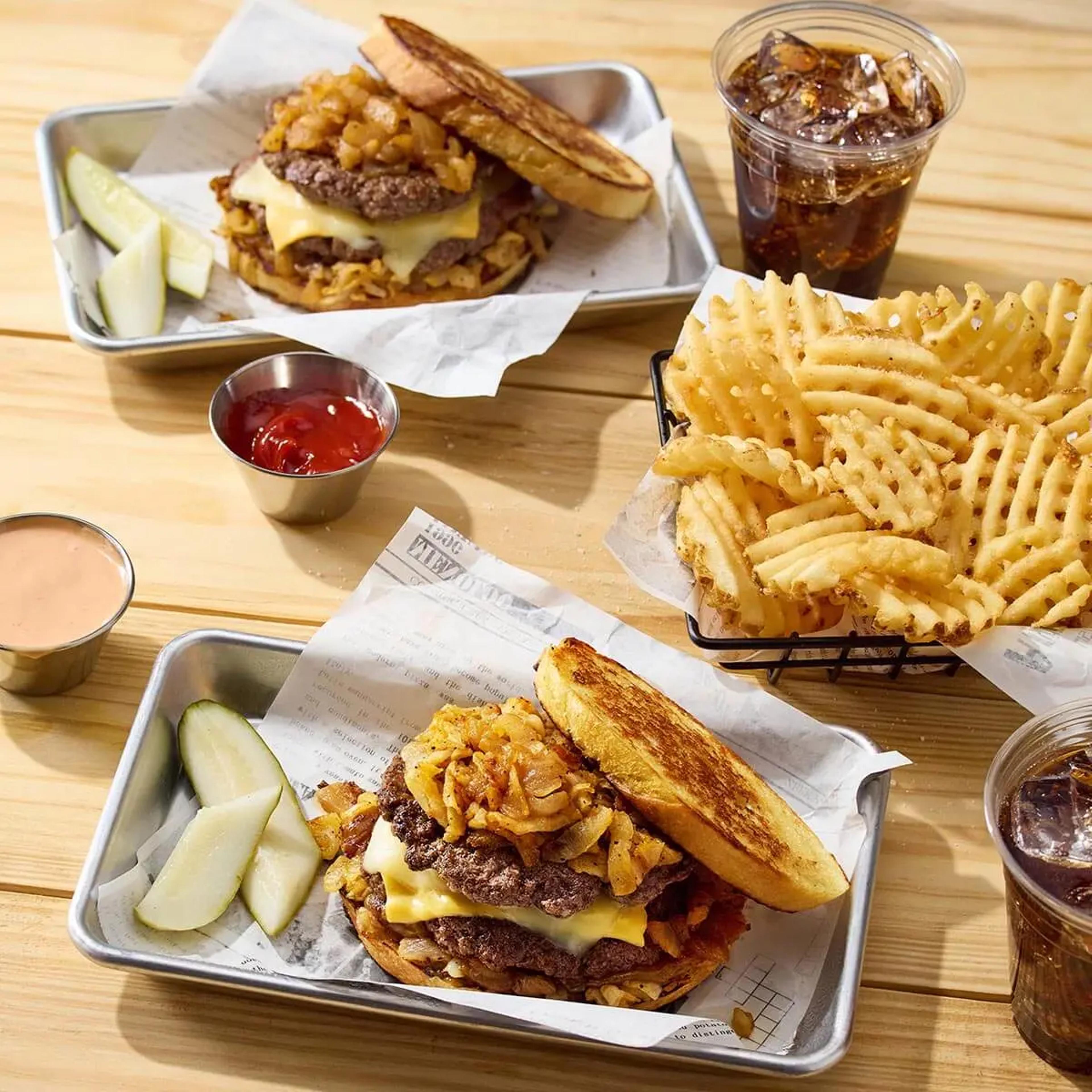 Frisco Melt with Fries Recipe Card