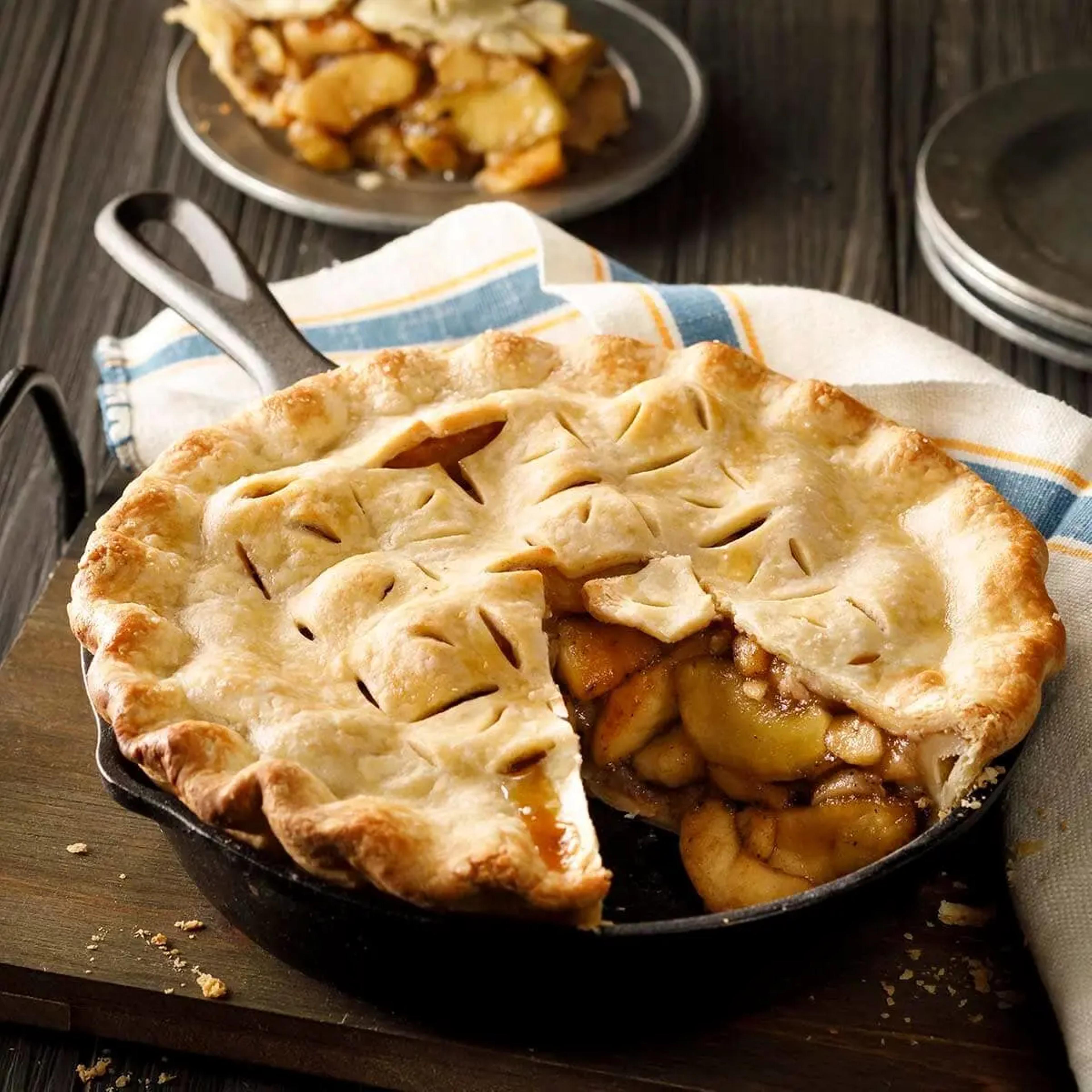 Deep-Dish Homemade Roasted Apple Pie Recipe Card