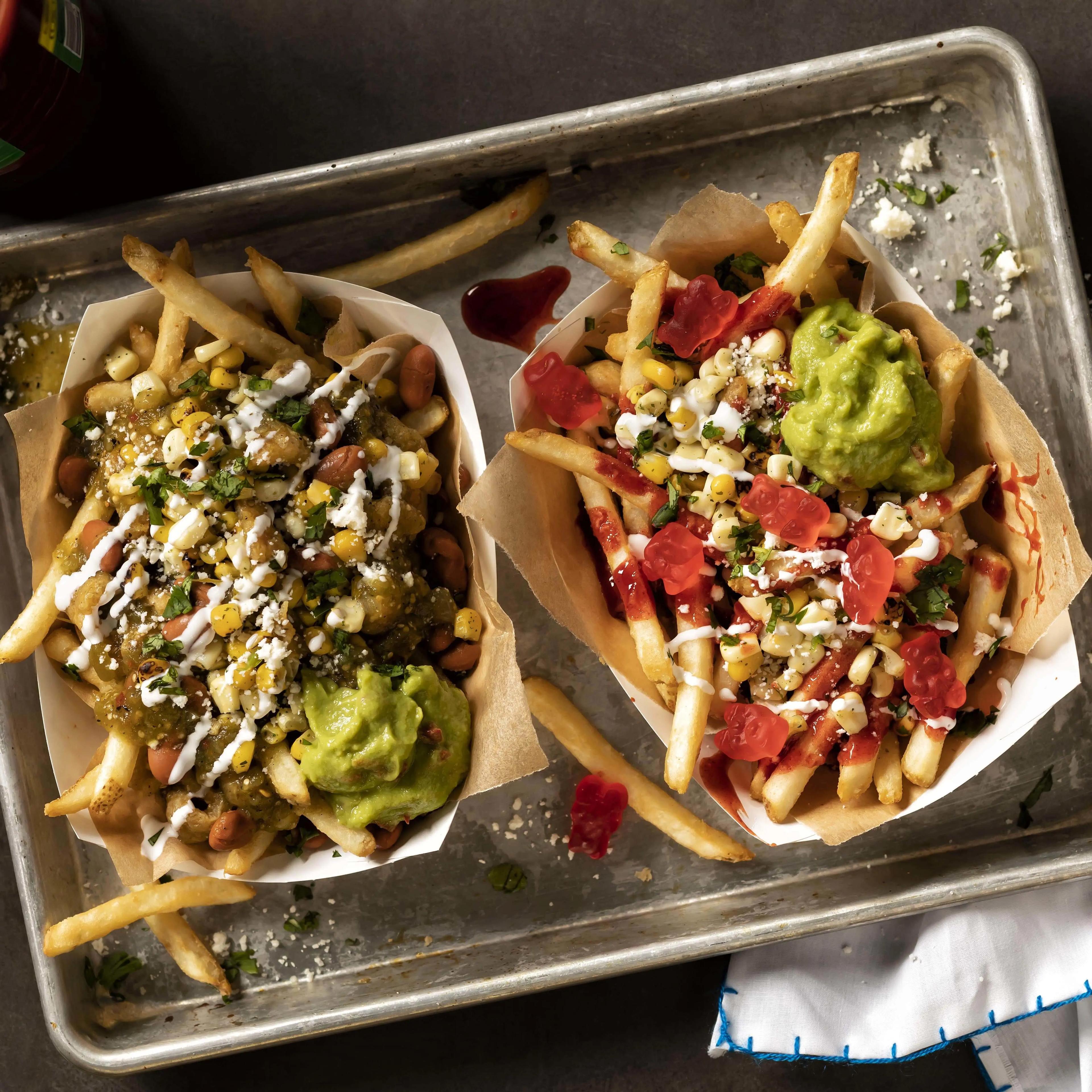 Papas Locas Corn Loaded Fries Recipe Card