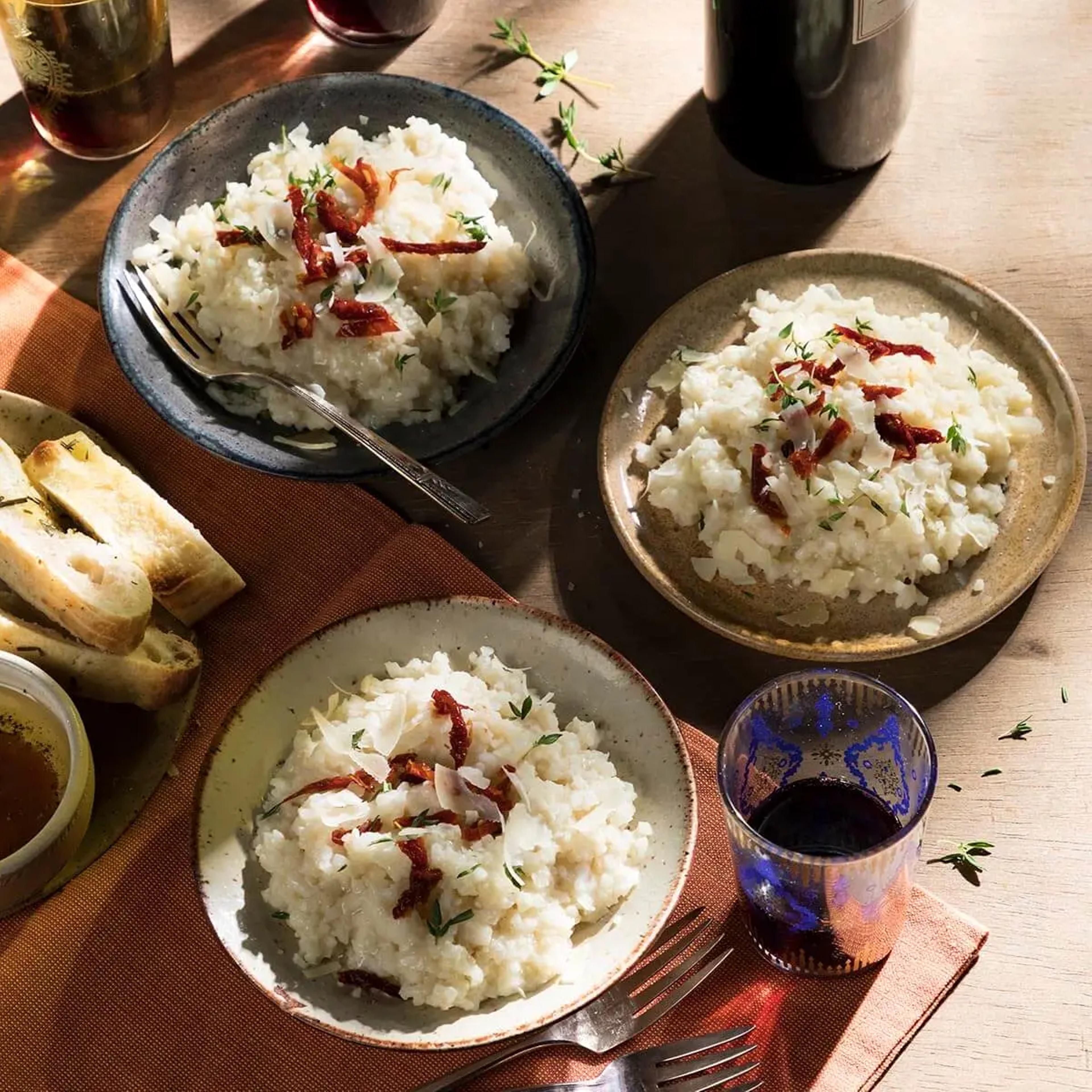 Italian Cauliflower Rice Risotto Recipe Card