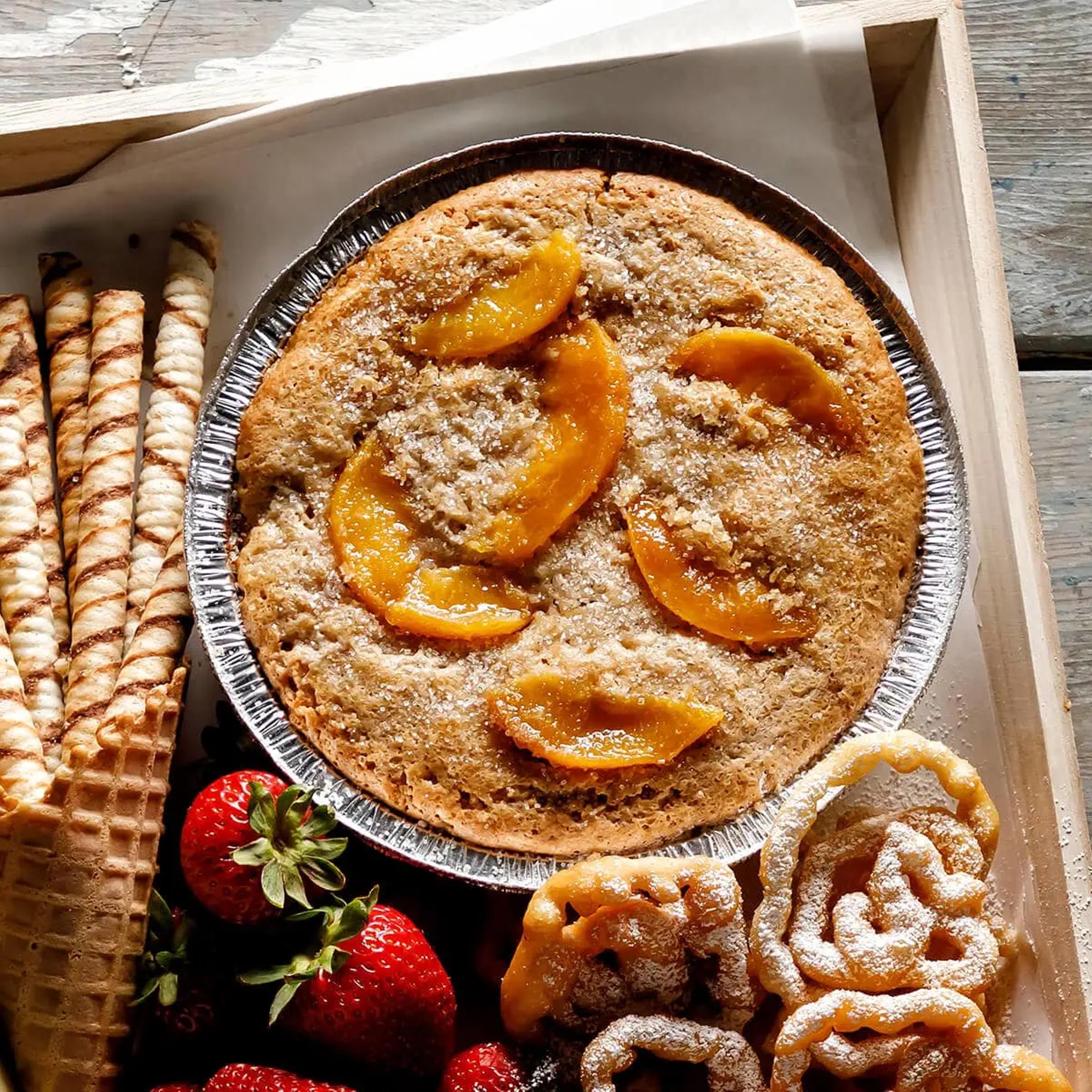 Brown Sugar Peach Cobbler Recipe Card